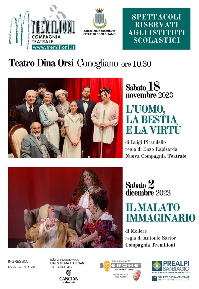 TEATRO PER GLI ISTITUTI SCOLASTICI
